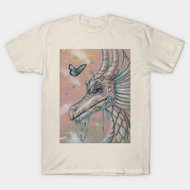 Drago's Butterfly dragon art by Renee Lavoie T-Shirt by ReneeLLavoie